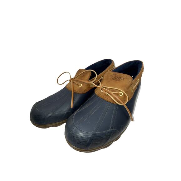 Size 11 - Women’s Sperry Topsider Navy Blue Duck Shoes Waterproof - Picture 1 of 8